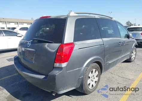 2005 Nissan Quest z USA, uszkodzony, nr VIN 5N1BV2BU45N124792